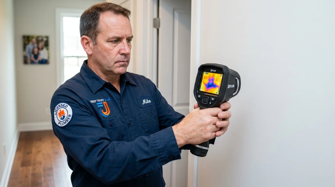 Thermal imaging leak detection by Johns Plumbing LLC in Sandstone